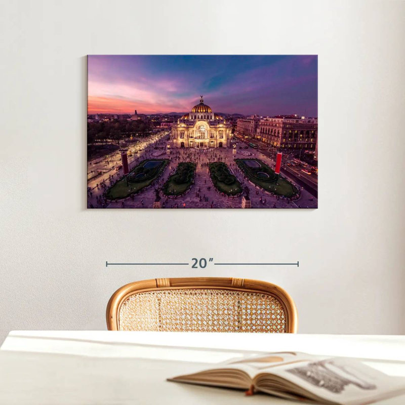 Palacio de Bellas Artes sombre, H 16 po x l 24 po