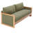 3-Seater Modern Coastal Solid Wood Frame Chenille Sofa with Open Arm Design-124210218