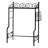 Freestanding Bathroom Shelf Storage Organizer Rack with Three Open Shelves and Over Toilet Design for Towels Toiletries and Decorative Display in a Compact and Functional-1036872275