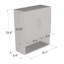 Armoire gris au-dessus de la toilette 19,7 po Madera-945906231