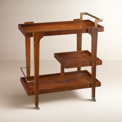 Duron Solid Wood Bar Cart