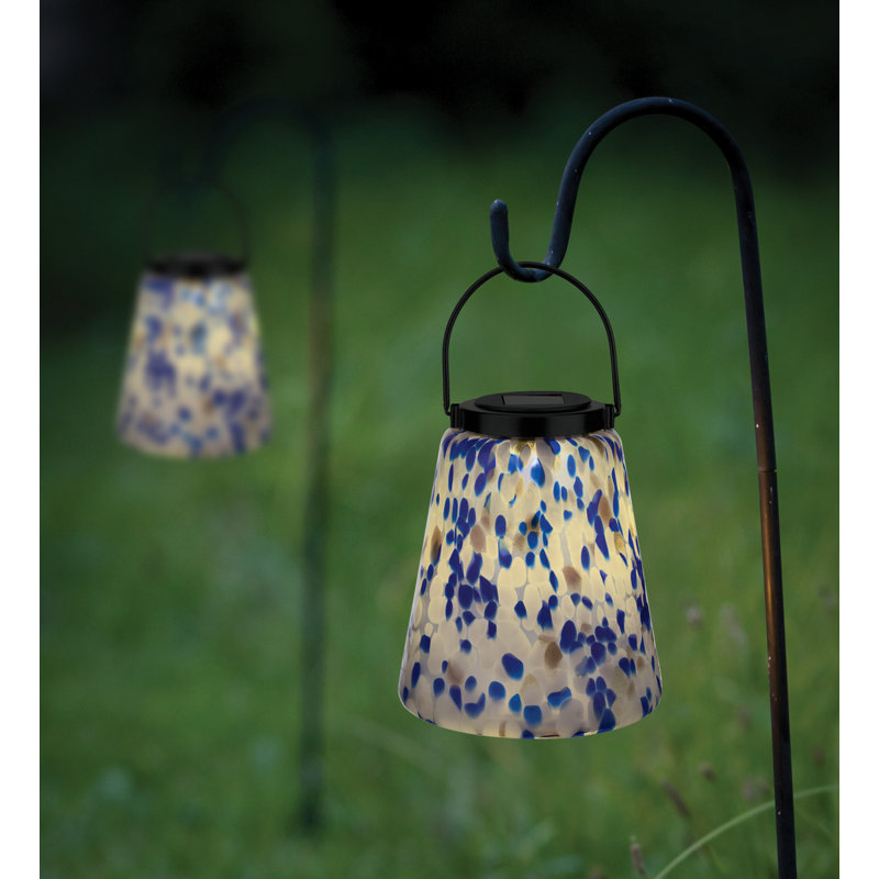 Murano Solar Lantern - White Multi, Blue/White