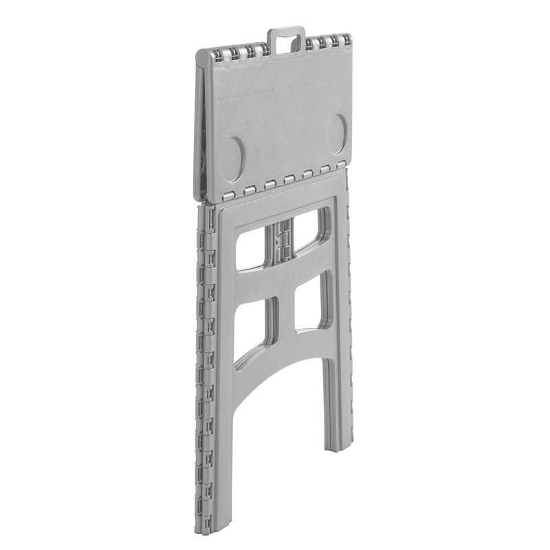 Set of 2 Tom Foldable Chair & Timo Foldable Table, Silver, 17.5" H x 80" W x 80" D