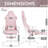  Velvet Gaming Chair - Pink