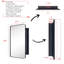Armoire à pharmacie encastrée avec miroir et tablettes réglables Haslem-553188944-568758072