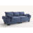 Renville 84" Upholstered Pillow-Top Arm Loveseat Sofa with 2 Throw Pillows-147910123