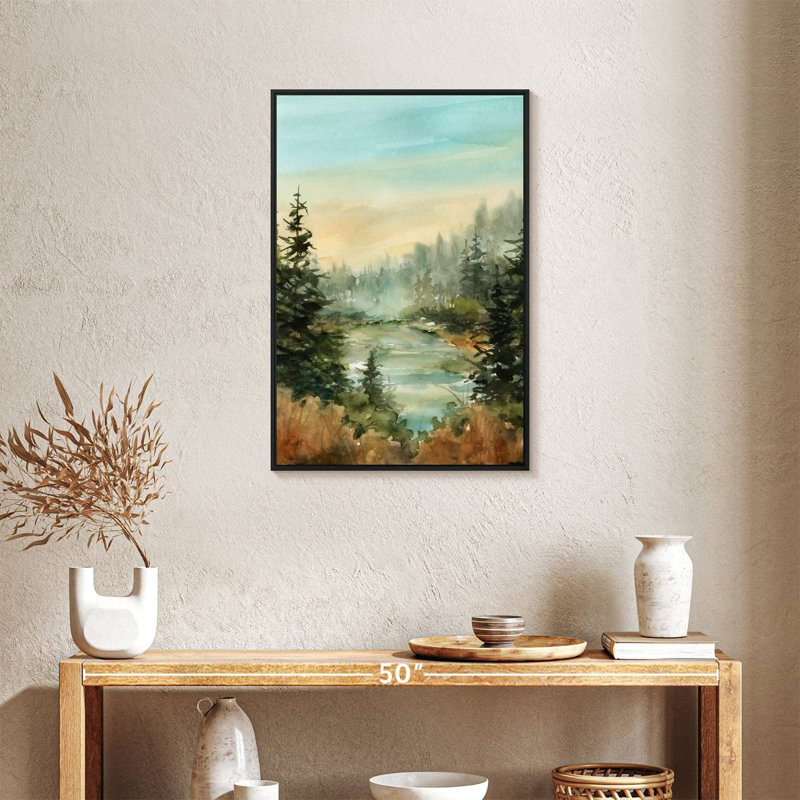 Forest Favorite Spot, Cadre flottant noir, 21 po x 31 po