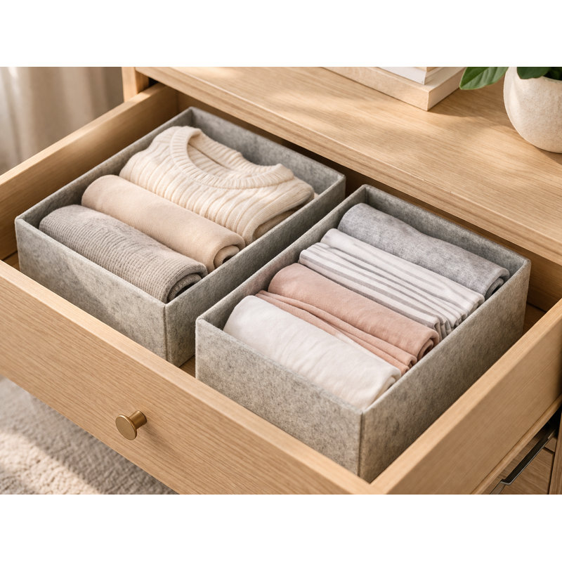 Organisateur de tiroir à vêtements YBM Home, H 4,75 po x l 6 po x P 10,5 po, 8