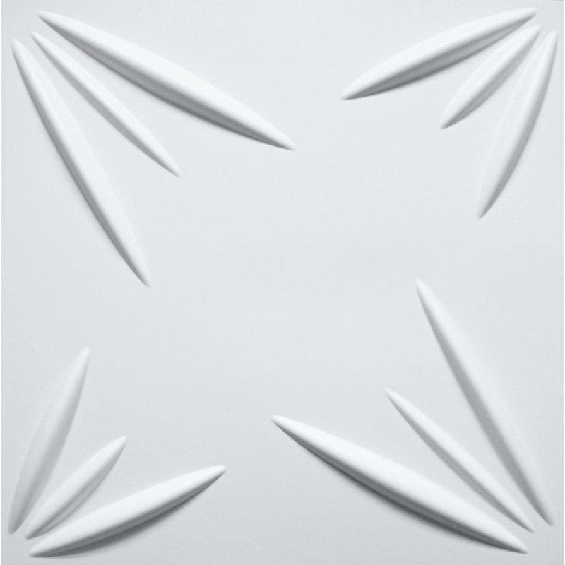 Panneau mural 3D blanc 19,7 po x 19,7 po Falkirk Ross (paquet de 5)