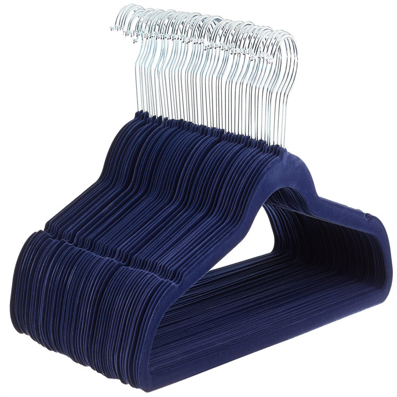 3 crochets en métal antidérapants, Bleu / Argent