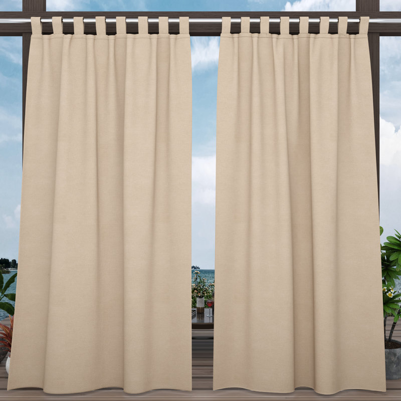 Rideau occultant et isolant Abba, Beige, L 52 po x L 84 po