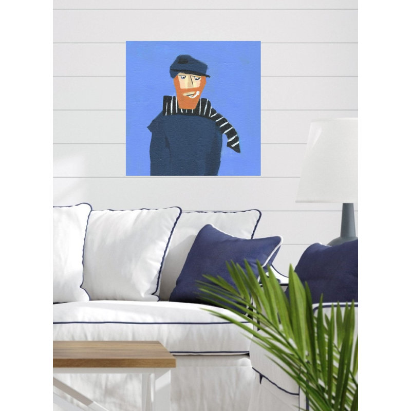«Sailor With Blue And White Scarf» sur toile
