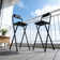 Tabouret pliant portatif noir