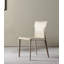Chaise de salle à manger moderne et simple en cuir-463726914