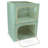 Storage Box With Window  Teal - 2 Pack
