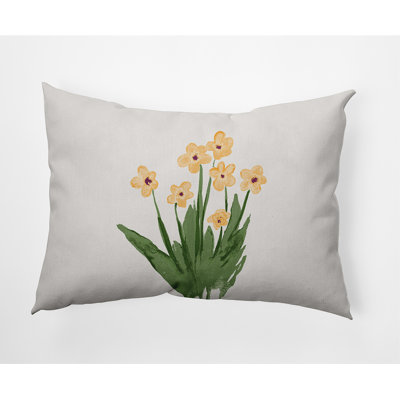  Housse et insert de coussin rectangulaire en coton Pretty Little Flower