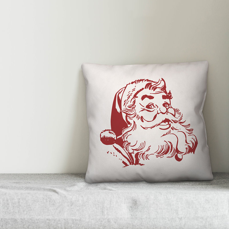  Santa Throw Pillow