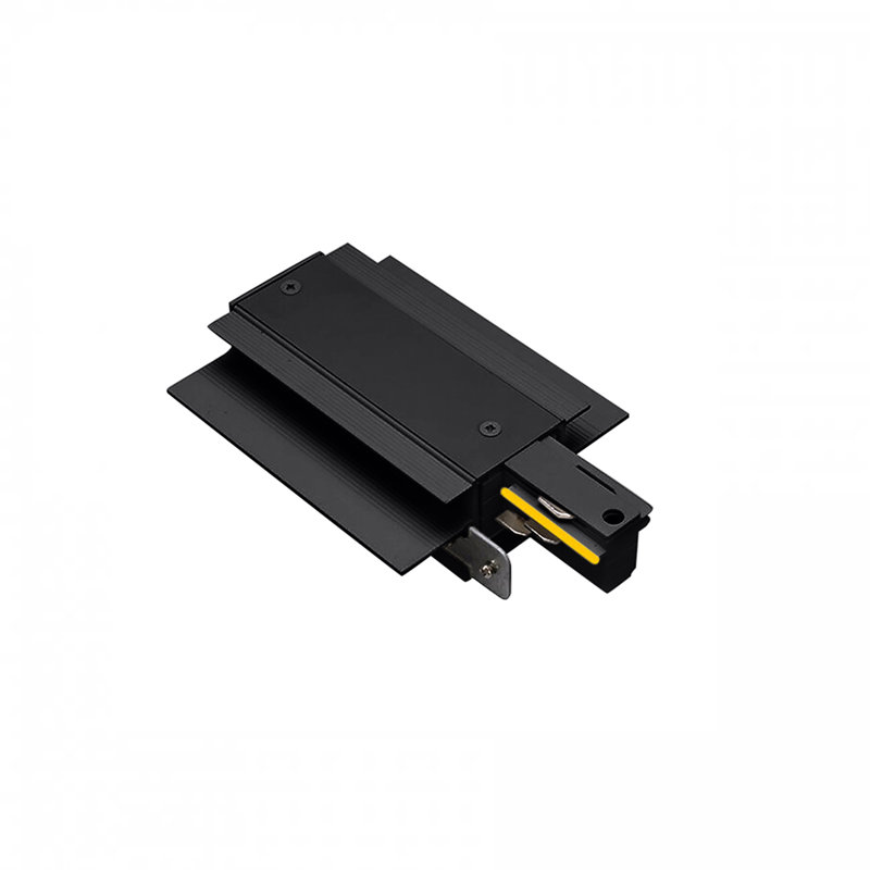 Recessed Live End Track Connector, Black