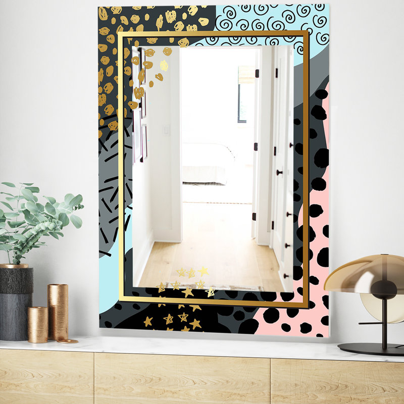 Miroir de salle de bain Playful Glam, H 39,4 po x l 29,5 po x P 0,24 po