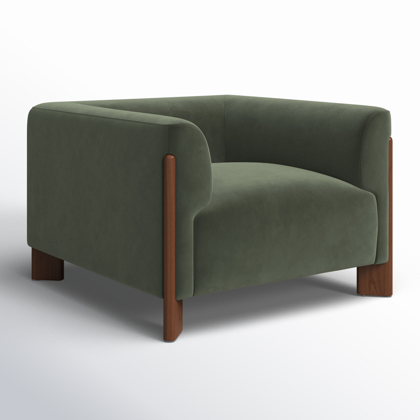 Wanetta Armchair, Soren Olivine Performance Velvet