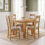 Forelli 91.5 cm Extendable Oak Rectangular Wood Top Dining Table with Wood Base