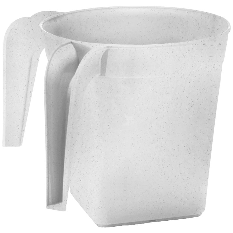 Gobelet carré en plastique Khuong, Blanc délavé