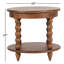 Isabel Spindle Solid Wood Round End Table