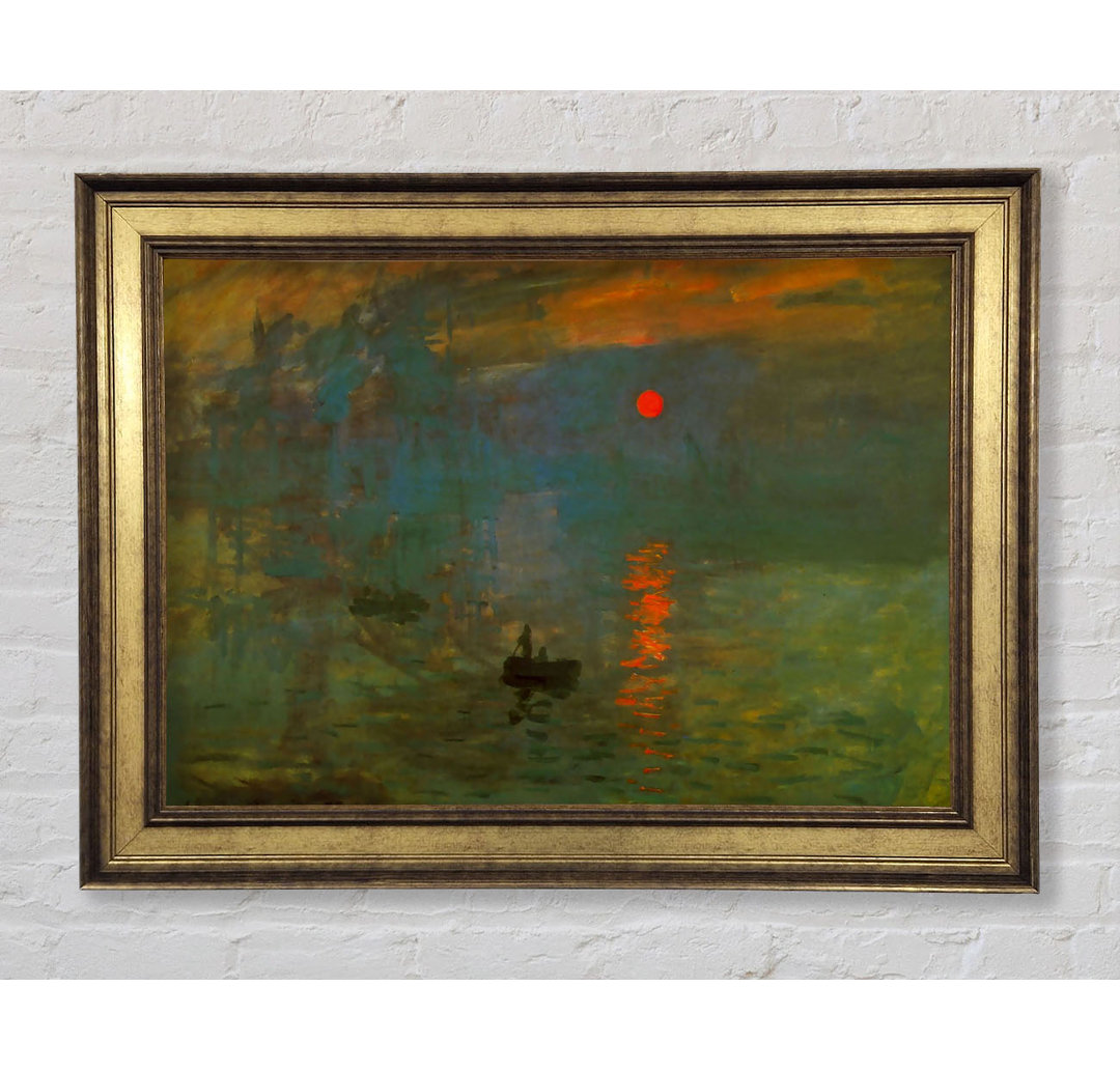 Monet Sonnenaufgang - Einzelner Bilderrahmen Kunstdrucke