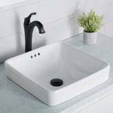 KRAUS Elavo 21-inch White Porcelain Undermount Bathroom Sink With Overflow - KCU-241