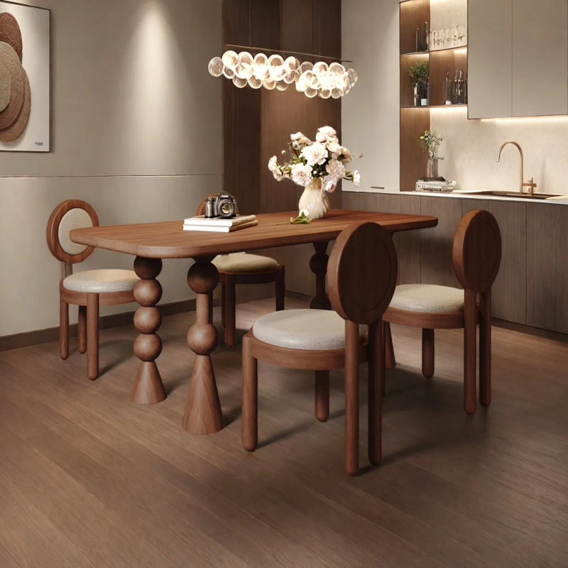 Rectangular small-sized dining table, 29.53"H x 62.99"L x 31.5"W
