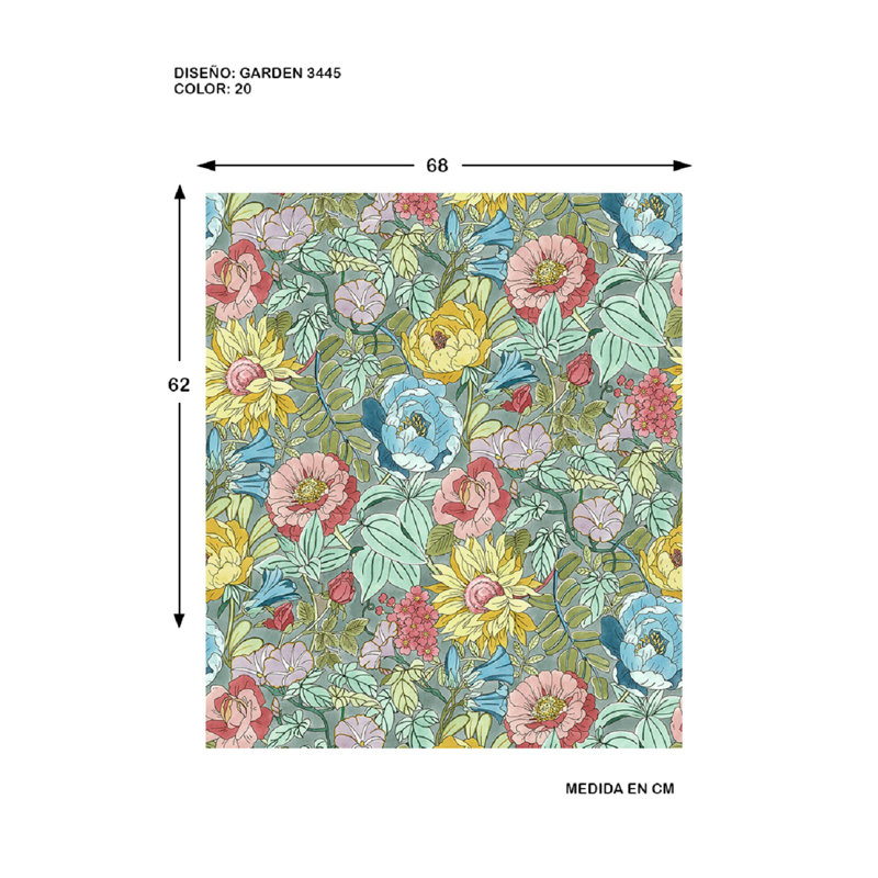 Halie 10m x 68cm Matte Wallpaper Roll, Blue