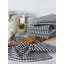 Ensemble 6 pièces de linge à vaisselle et à linge épais 6 pièces Black Check