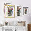 «Bunny Love Holding a Rose», reproduction sur toile-86808111-86808116