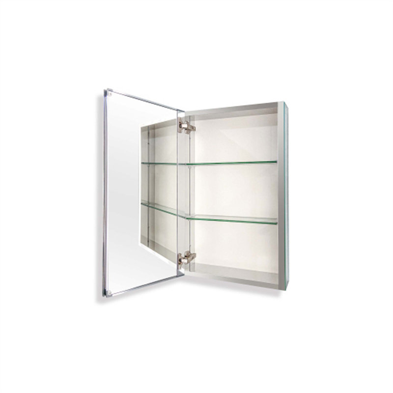 Miroir de salle de bain avec tablettes