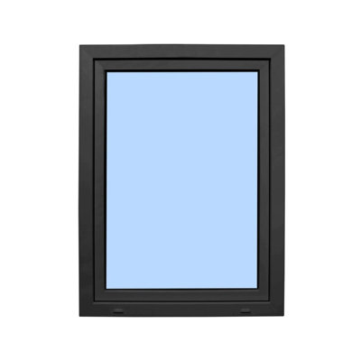 Triple Pane Tilt and Turn 36 x 48 White / Black Right with Flanges and Screen