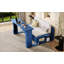 Lit de jour double avec bureau amovible, tiroirs de rangement et table d'appoint hydraulique pour des espaces de vie multifonctionnels-449418968-449418974
