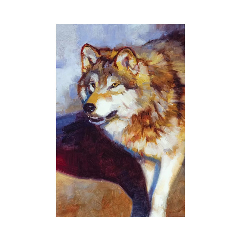 Wolf Study by Julie T. Chapman - Wrapped Canvas Gallery-Wrapped Canvas Giclée, 30.48cm H x 20.32cm W