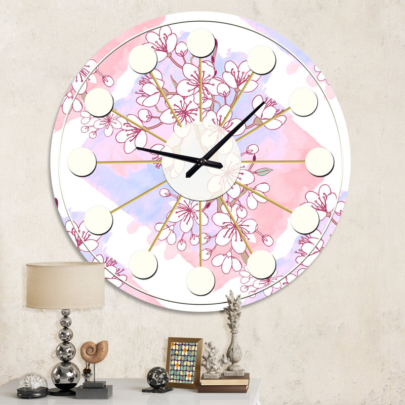 Horloge murale rétro Mid-Century, Moyenne