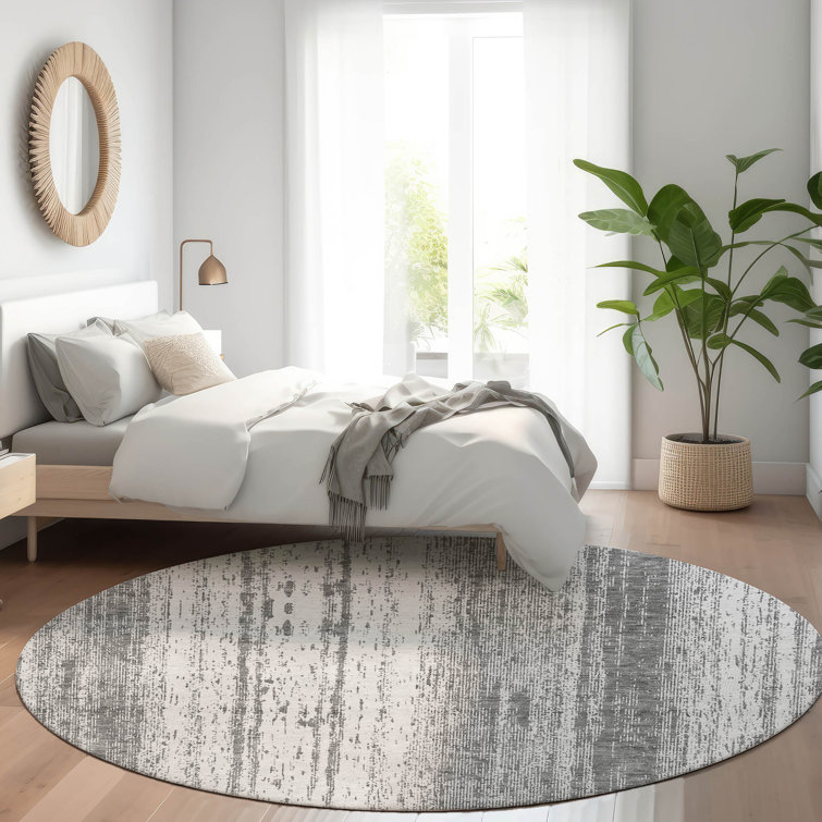 Malek Washable Abstract Indoor / Outdoor Rug
