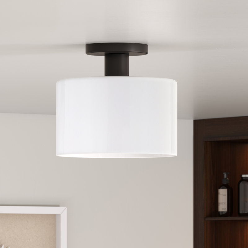 Henri 1-Light 10" Semi Flush Mount | Elegant Lighting