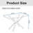 47.24" Rectangular Clear Tempered Glass Dining Table,Stylish Design With Gold Metal Legs, Kitchen Table For Dining Room-1279886712-1279886718