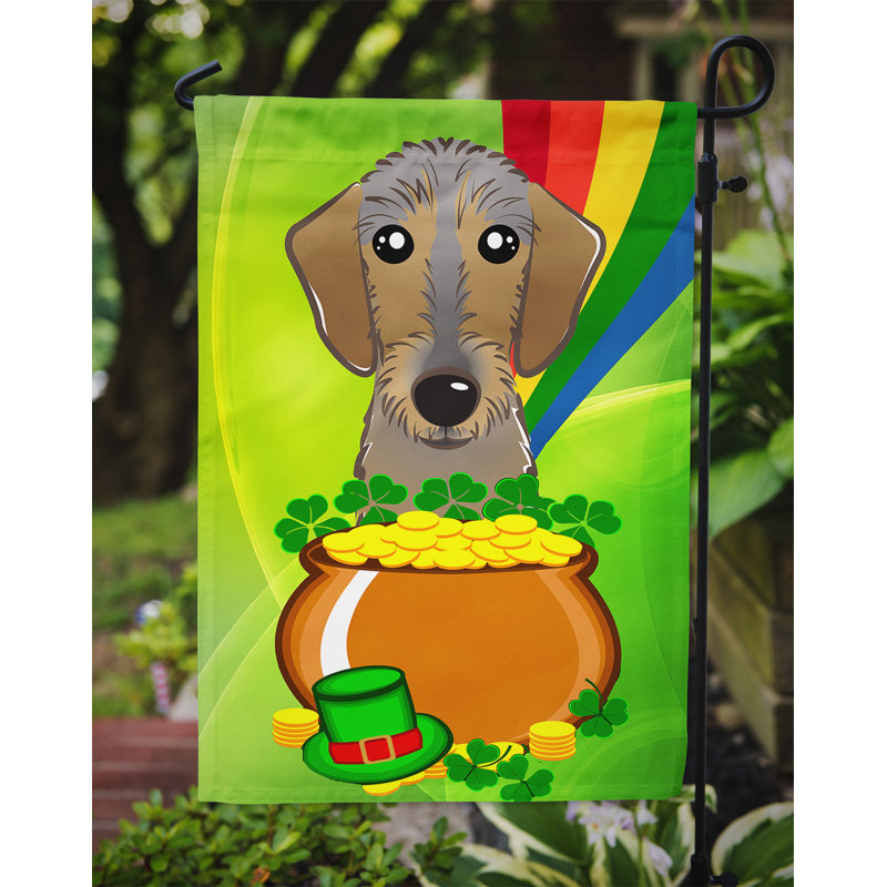 Drapeau de jardin Arella St. Patrick's, Teckel 2