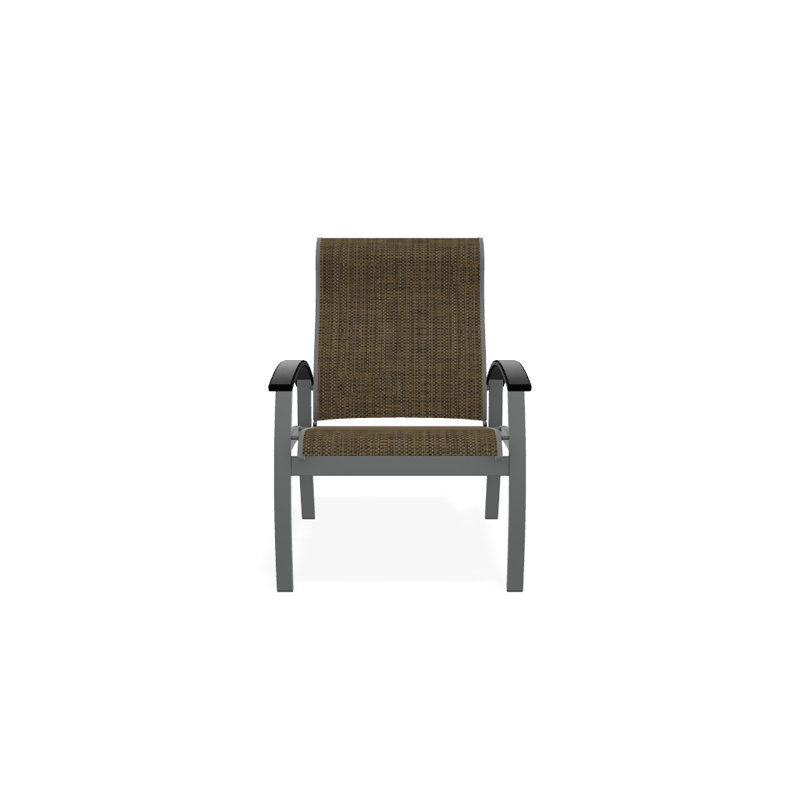 Chaise de patio Askar, Beacon taupe Sunbrella®, Noir, Graphite texturé