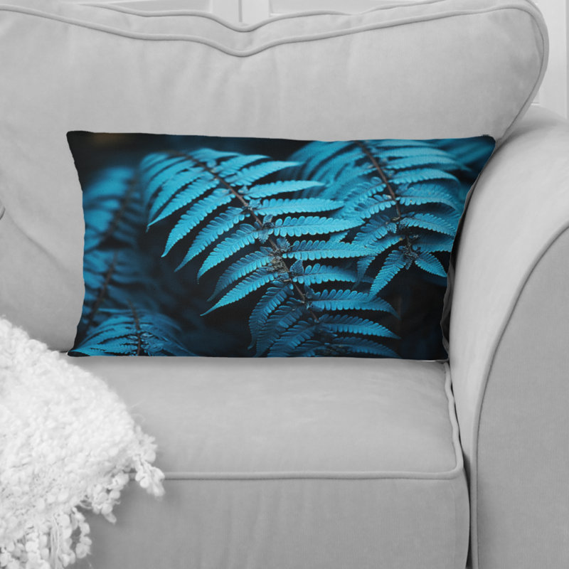 Coussin Ferns Turquoise Whimsy I - Ferns