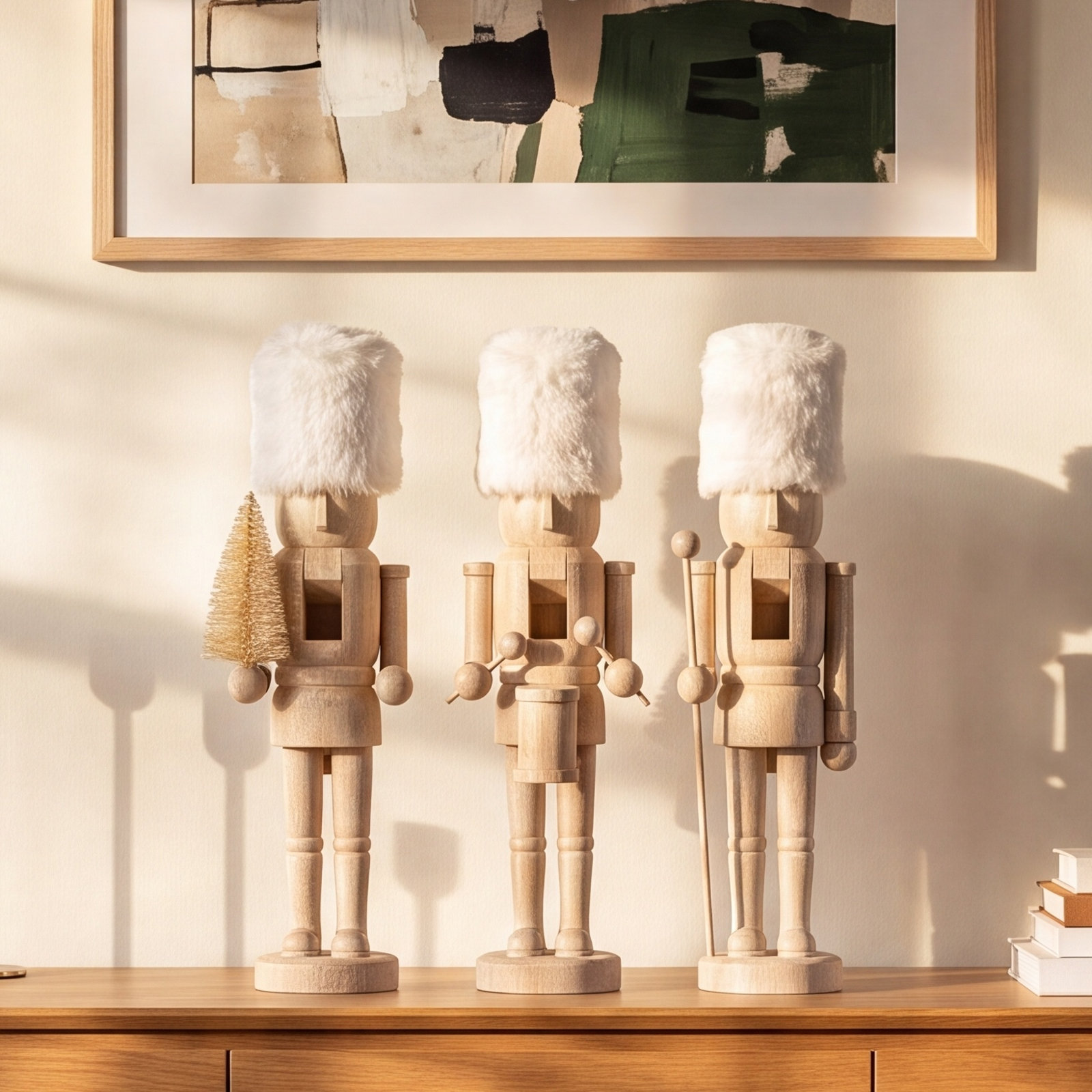 3-Piece Resin Nutcracker Figurine Set