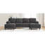 Noir, en forme de U, chaises longues doubles, rangement, accoudoirs latéraux-1871395630-1871395629