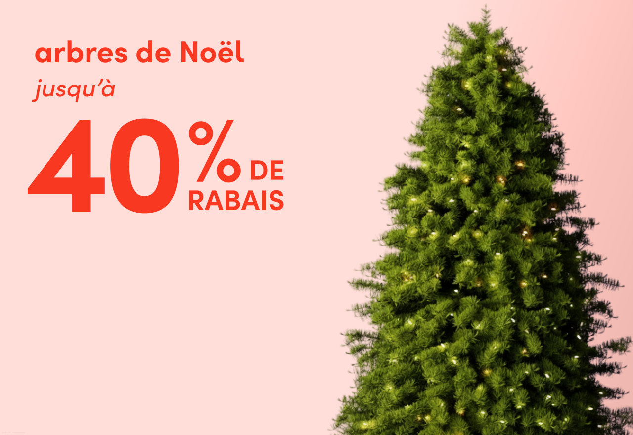 arbres de Noël en solde
