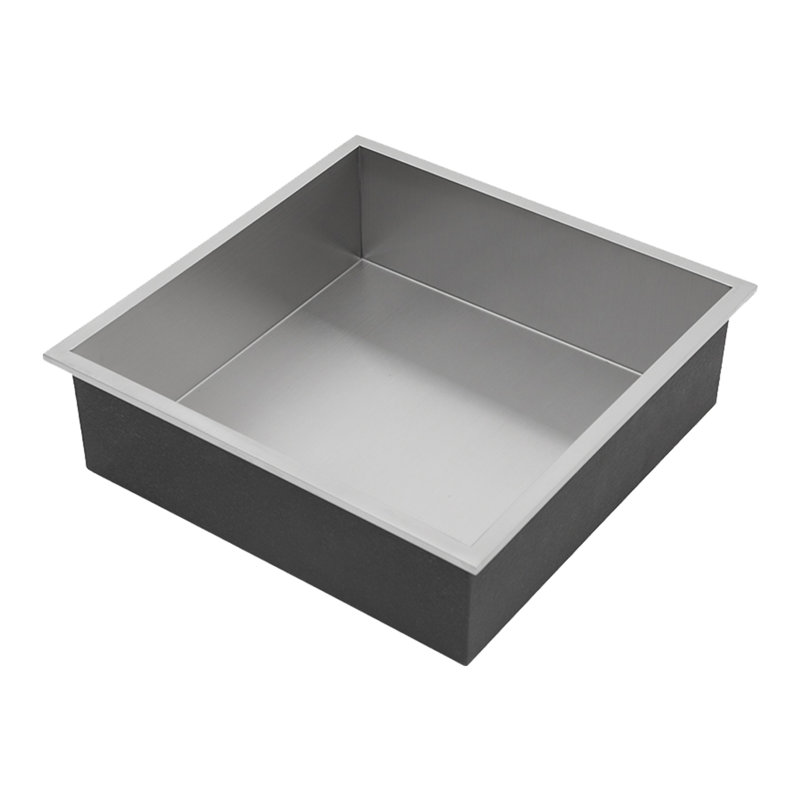 Niche murale en acier inoxydable, Nickel brossé