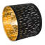 25.4 cm H Round Fabric Lamp Shade ( Hook & Loop Fastener ) in Black