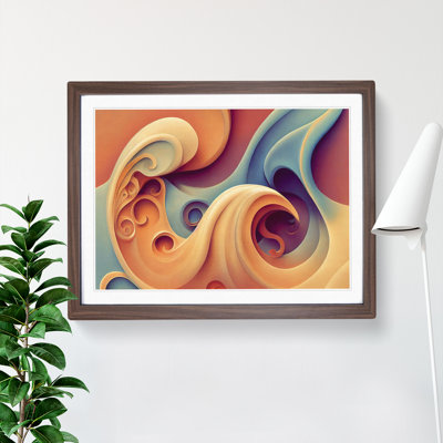 Beautiful Coral Reef Vol.3 Abstract 1 Piece Single Picture Frame Wall Art